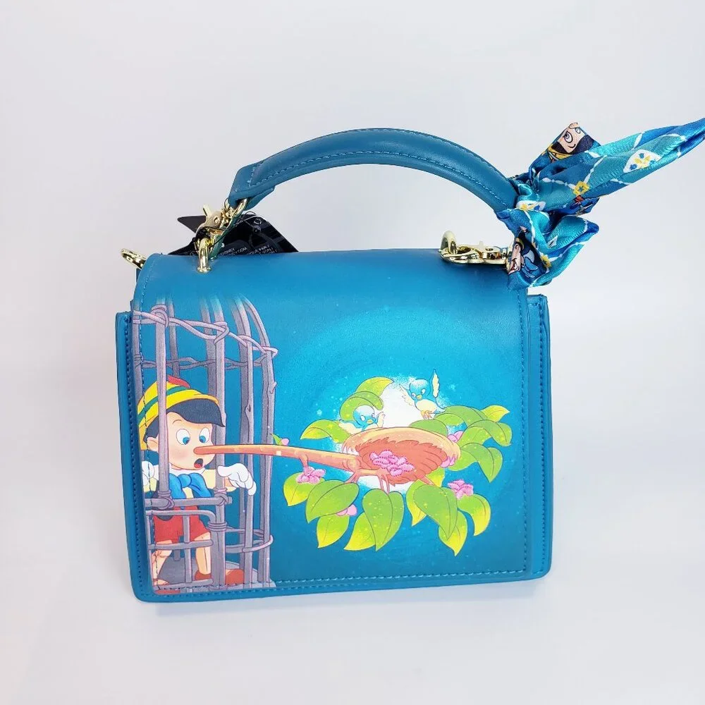 Disney Pinocchio Bird's Nest Loungefly Exclusive Crossbody Bag Purse Handbag NEW - Picture 1 of 4